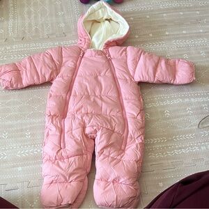 Pink Kids One Piece Snowsuit